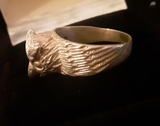 Sterling Silver WISE OWL RING sz 7.5