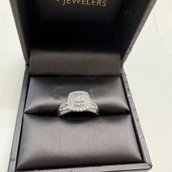 Engagement /wedding Ring Diamond Engagement Ring  2-1/2 ct Round 14K White Gold