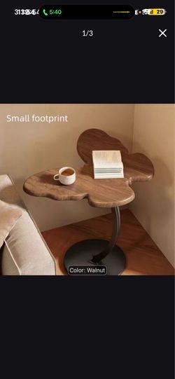 Brand New Butterfly-Shaped Side Table | Small Retro Coffee Table | Sturdy Metal Base | Living Room And Bedroom Decor | Modern Furniture Shelf