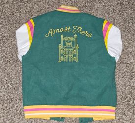 Disney Princess Tiana "Almost There" Green Varsity Jacket