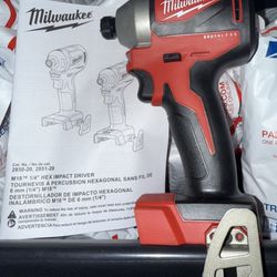 Milwaukee M18 Brushless 1/4” Hex Impact Driver. Tool Only. (New From Kits) Model #2850-20