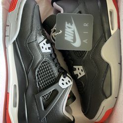 Jordan 4 Retro Bred Reimagined  Size 6Y / 7Y