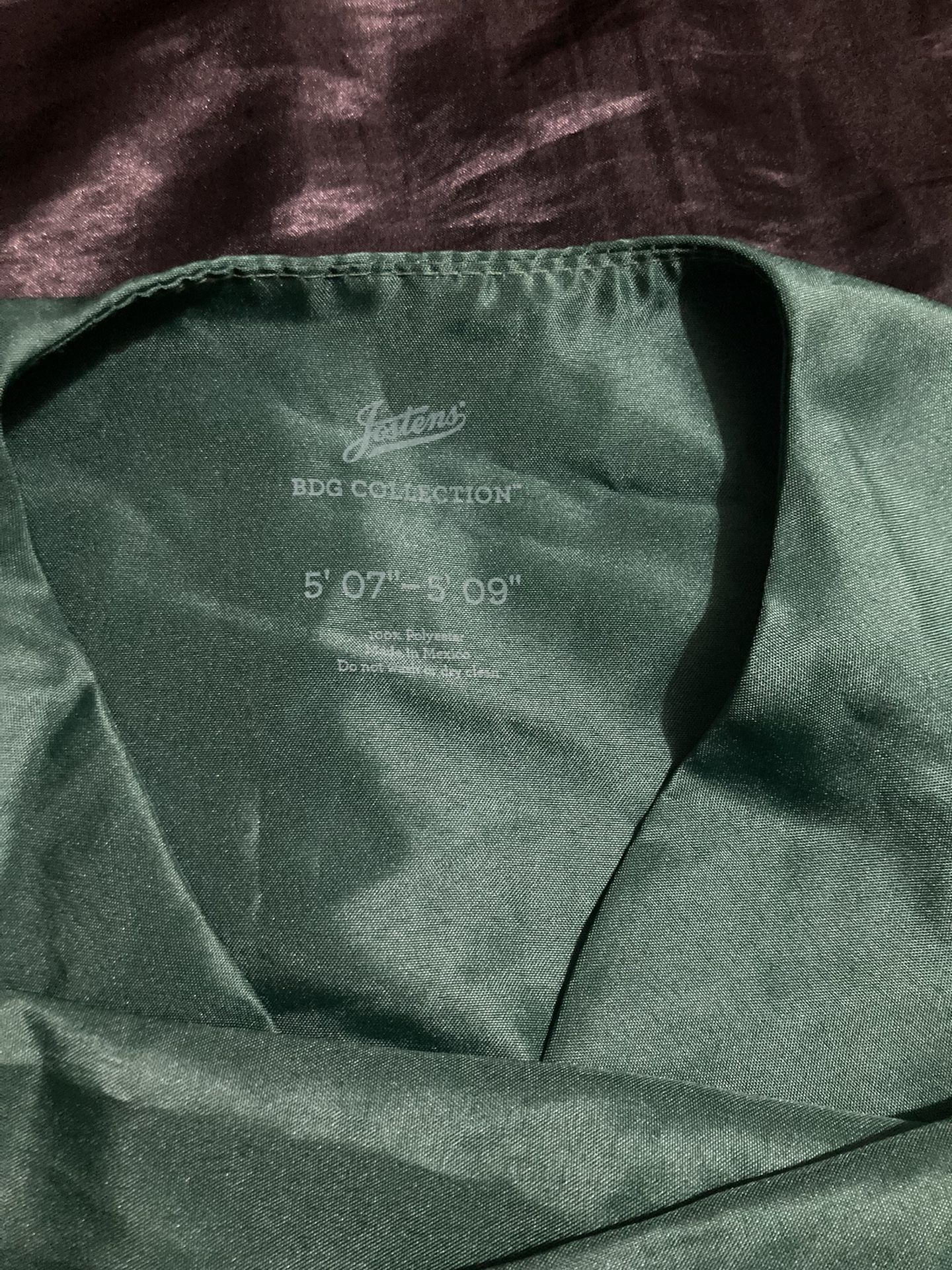 Jostens Green Graduation Gown