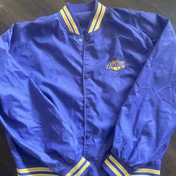 Vintage Los Angeles Lakers Chalk Line Jacket Size XL $140