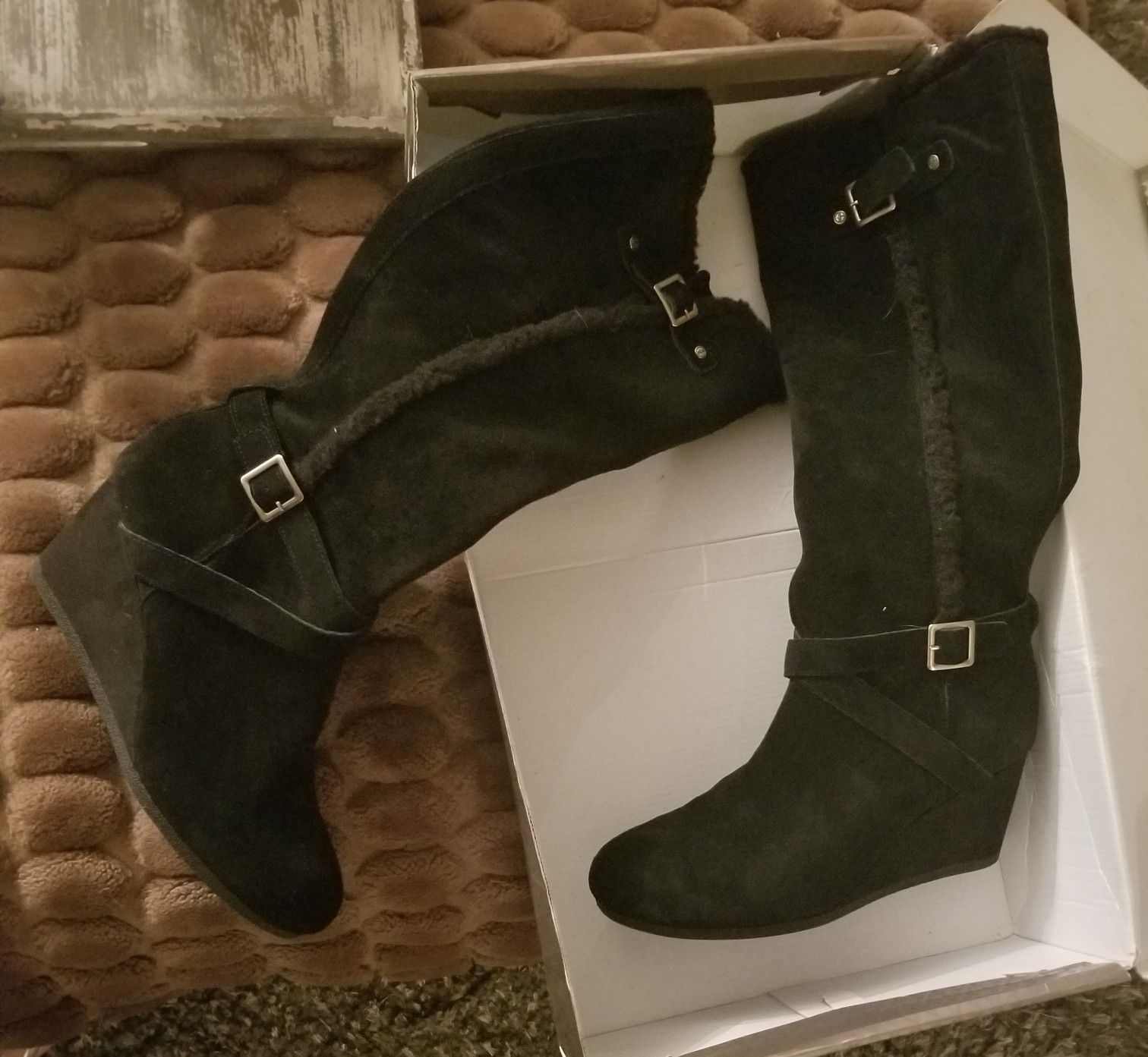 Real suede Giani Bernini boots