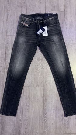 Diesel Men’s Black Distressed Slim Fit Jeans (Size W28 L30)