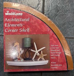 Architectural elements corner shelf