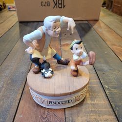 Vintage Disney Musical Memories Pinocchio Ltd Ed Music Box, #299