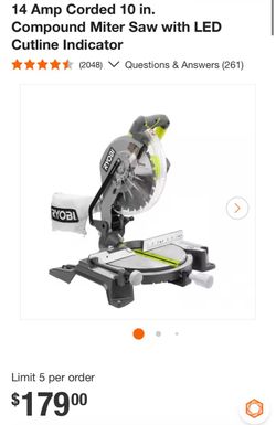 Ryobi miter saw
