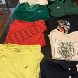 Boys youth size T-shirts shorts hoodies sweat jackets 37pc