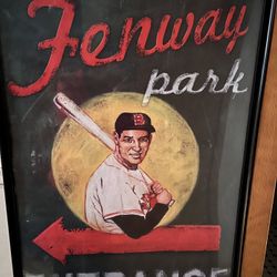 Buyartforless Framed Fenway Park Entrance Boston Red Sox by Robert Downs 36x24 Sports Art Print