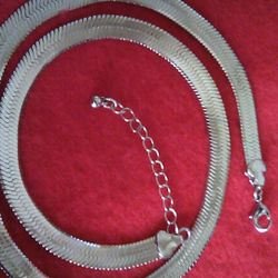 Silver Herringbone Chain