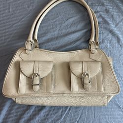 beige purse