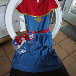 New Princess America Custume For Girls The 5-6 Years