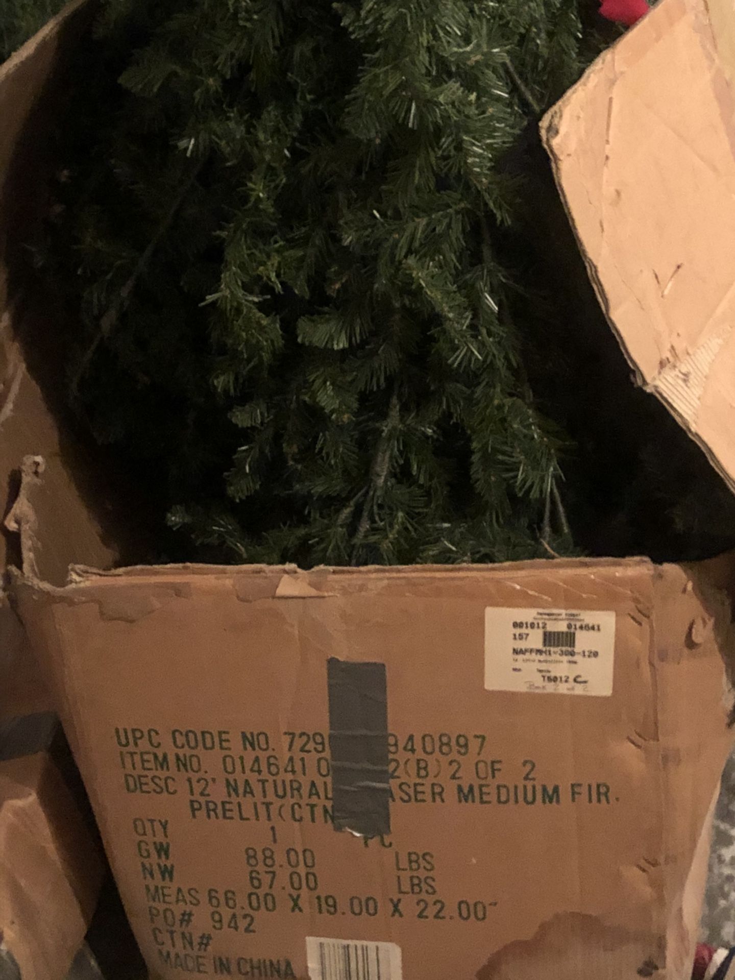 12 foot Peppermint Forest Christmas Tree!