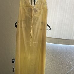 Yellow Lace Maxi Dress