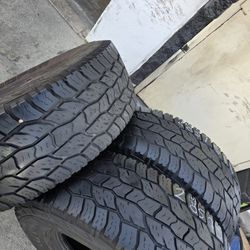 Only 3 used tires Lt285 75r16 Cooper Discoverer $200.00