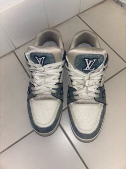 LOUIS VUITTON LV TRAINER SNEAKER LIGHT BLUE