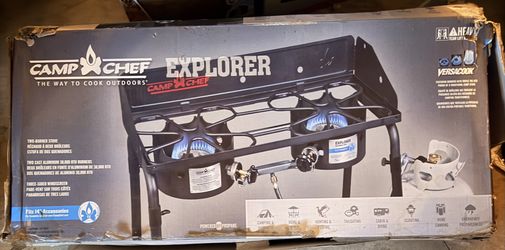 CAMP CHEF EXPLORER 2 BURNER STOVE Like New 