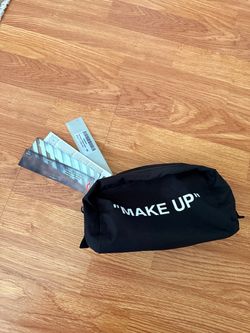 Off-white makeup bag designer