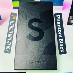 Samsung Galaxy S22 Ultra 512gb Phantom Black (FULLY UNLOCKED) **BRAND NEW**