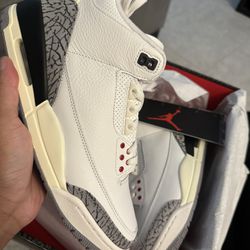 Jordan 3 Retro ‘White Cement Reimagined’  Size 9