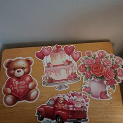 Valentine cardstock signs