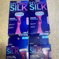 2 Schick Hydro Silk Razor With 2 Refills