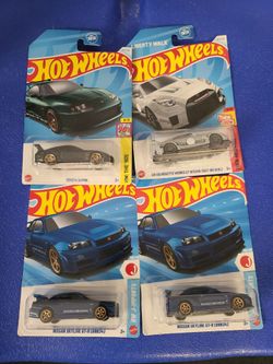 Hotwheels nissan skyline and Toyota supra