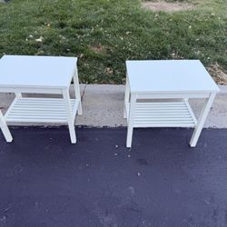 IKEA White End Tables Nightstands 