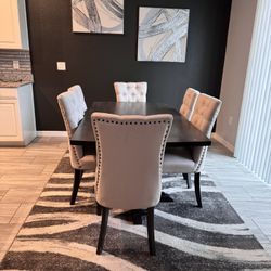 7 Piece Dining Table With 6 Chairs 