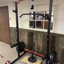 Squat Rack With Everything 