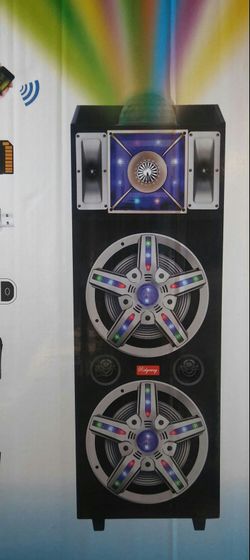 Bluetooth speaker SD card,slot USB port,FM radio,microphone included for karaoke(bosina)