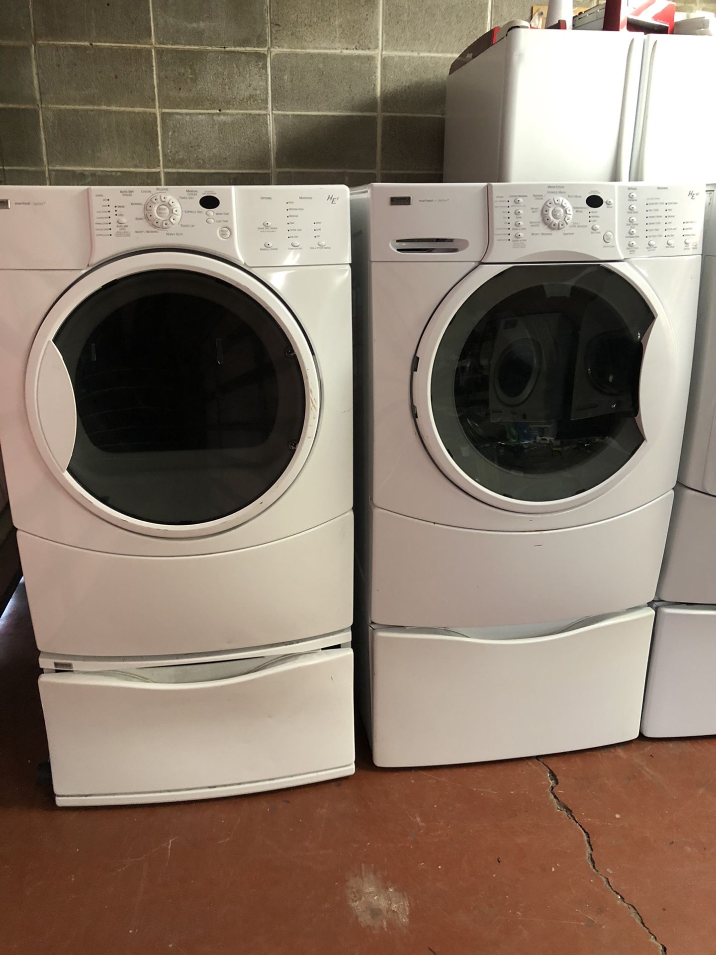 Kenmore elite washer and dryer electric