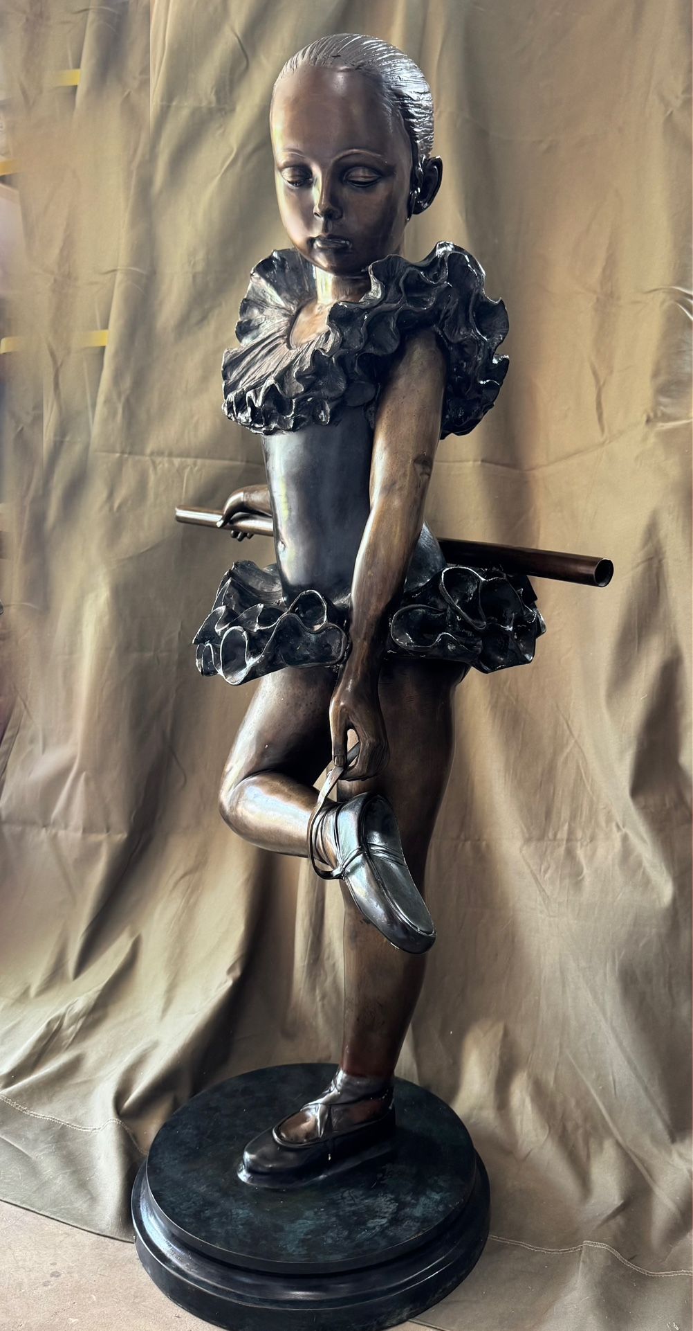 Large Bronze Ballerina Statue