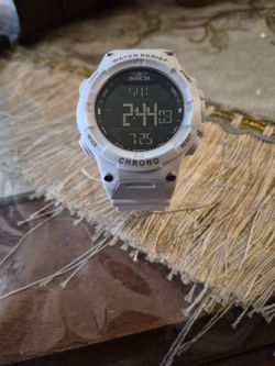 Invicta Digital Chrono Watch White