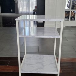 White Marble Side Table