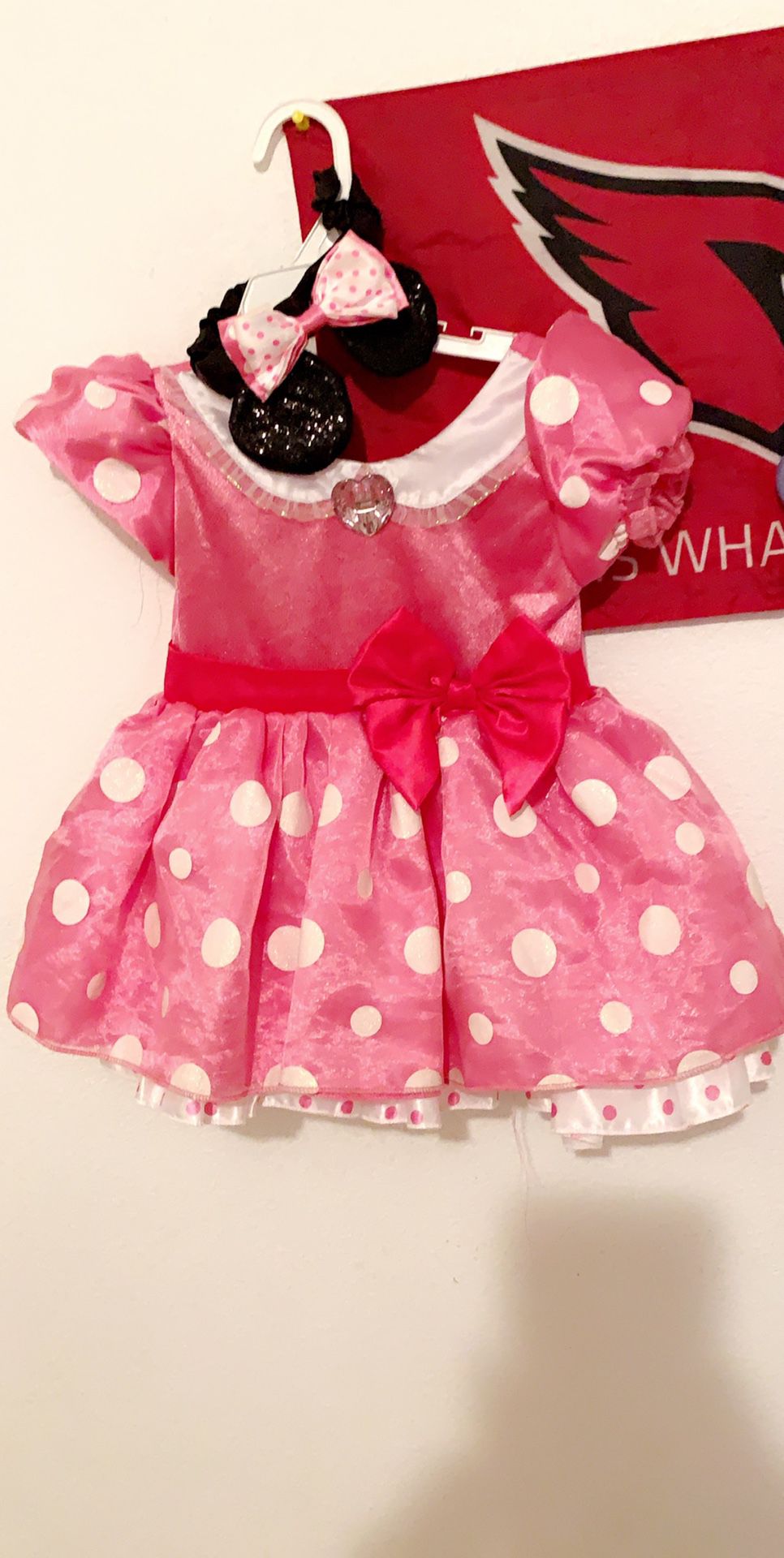 Minnie mouse 18-24 months includes ears