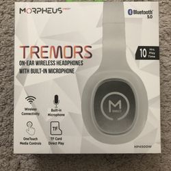 Morpheus 360 TREMORS Wireless Headphones Black Unopened