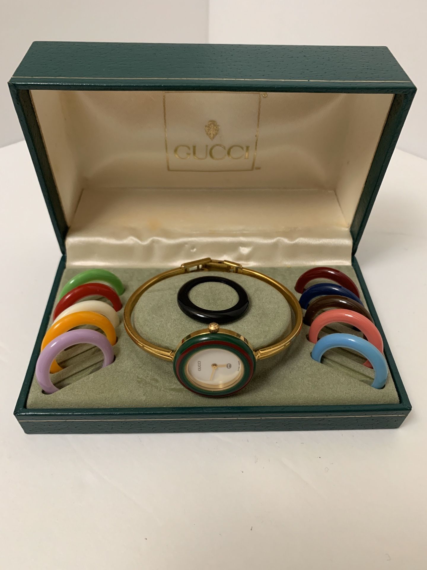 Authentic vintage Gucci bezel watch