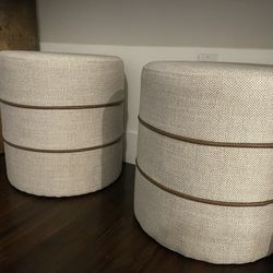 Ottomans/ Side Tables