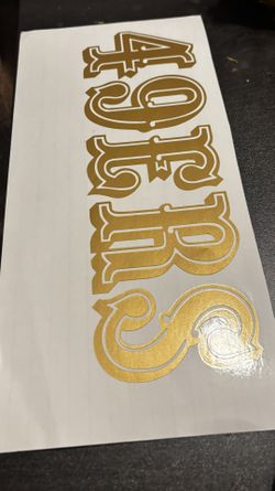49ers Decal Sticker 