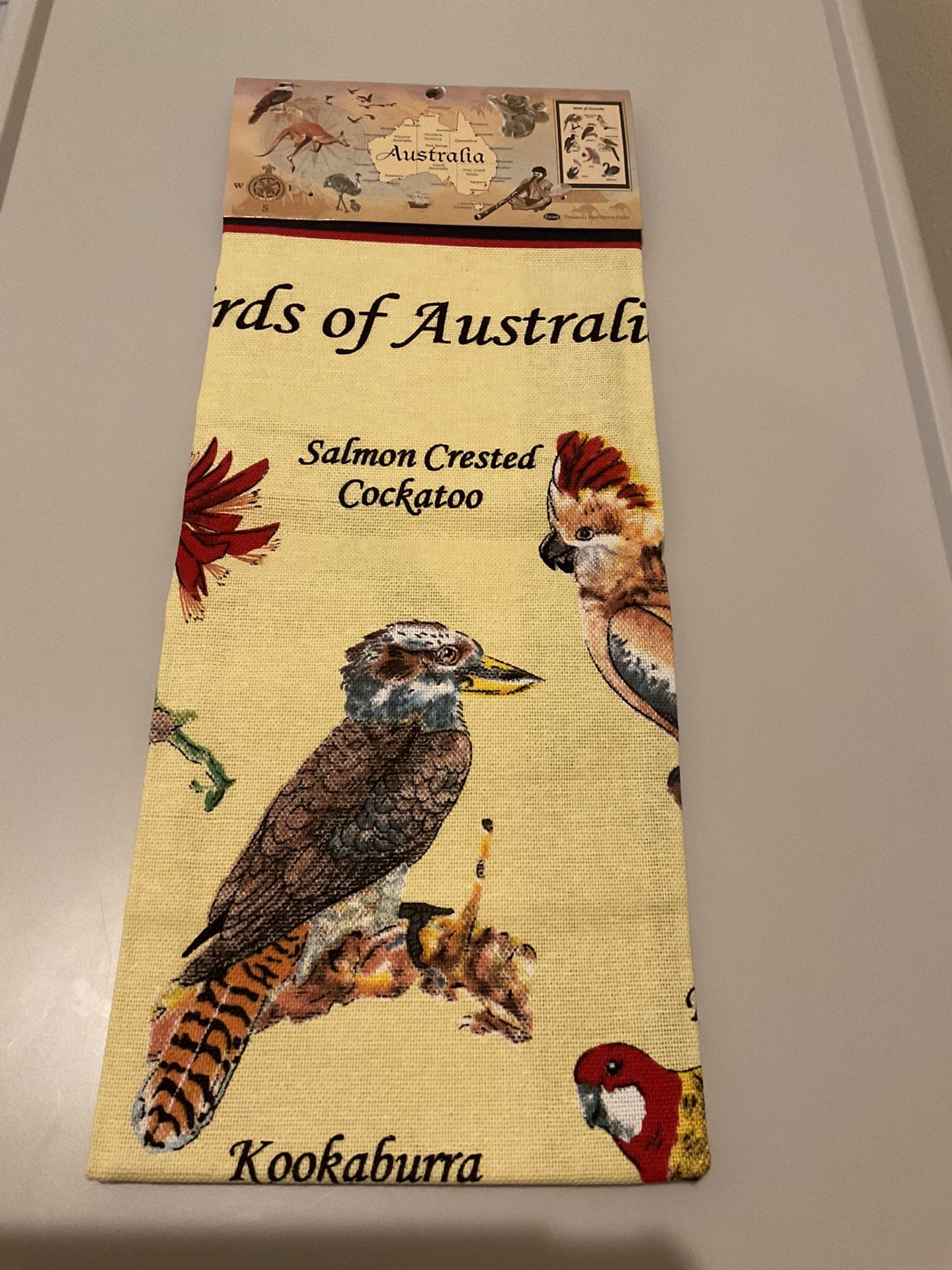 Birds of Australia Kitchen Towel or Decorative Fabric