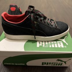 Puma - Black and Red Clyde - Men’s Size 6.5
