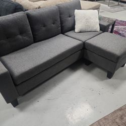 Mini Sectional Grey W/otterman 