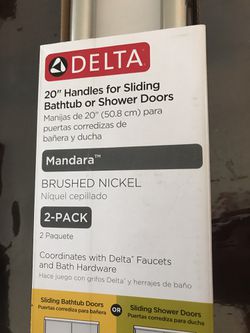 20” handles for sliding bathtub or shower doors