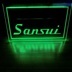 SANSUI LED NEON GREEN LIGHT SIGN 8x12
