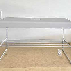 New. Zone Denmark 24500 Bench with Shelf A-Bench Outdoor Soft Grey