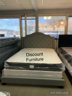 Queen Size Bed with Mattresses NEW