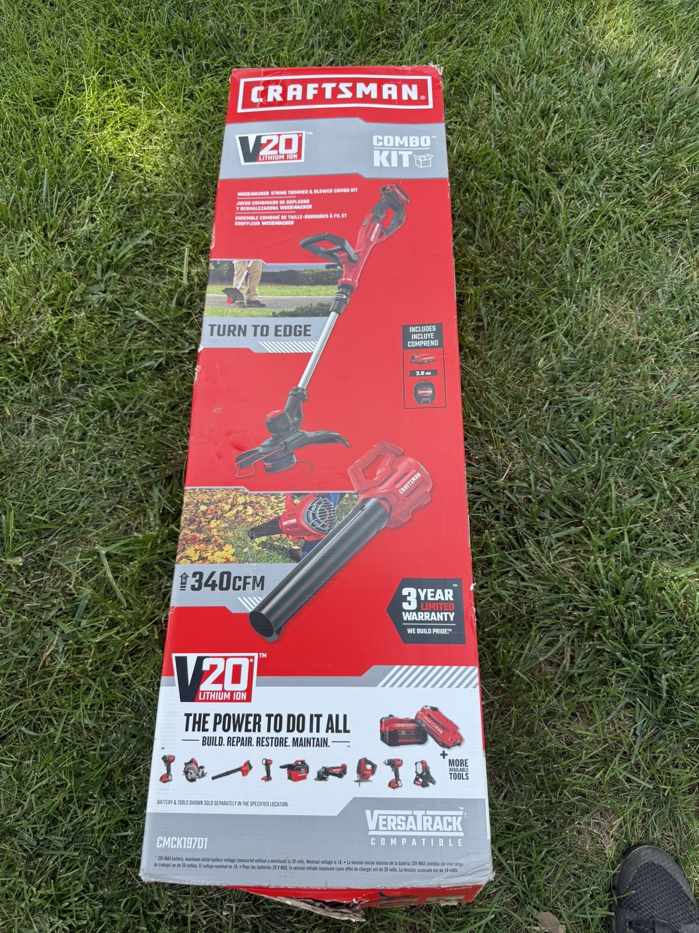 CRAFTSMAN 20V MAX Weedwacker & Leaf Blower Combo Kit – Battery & Charger Included